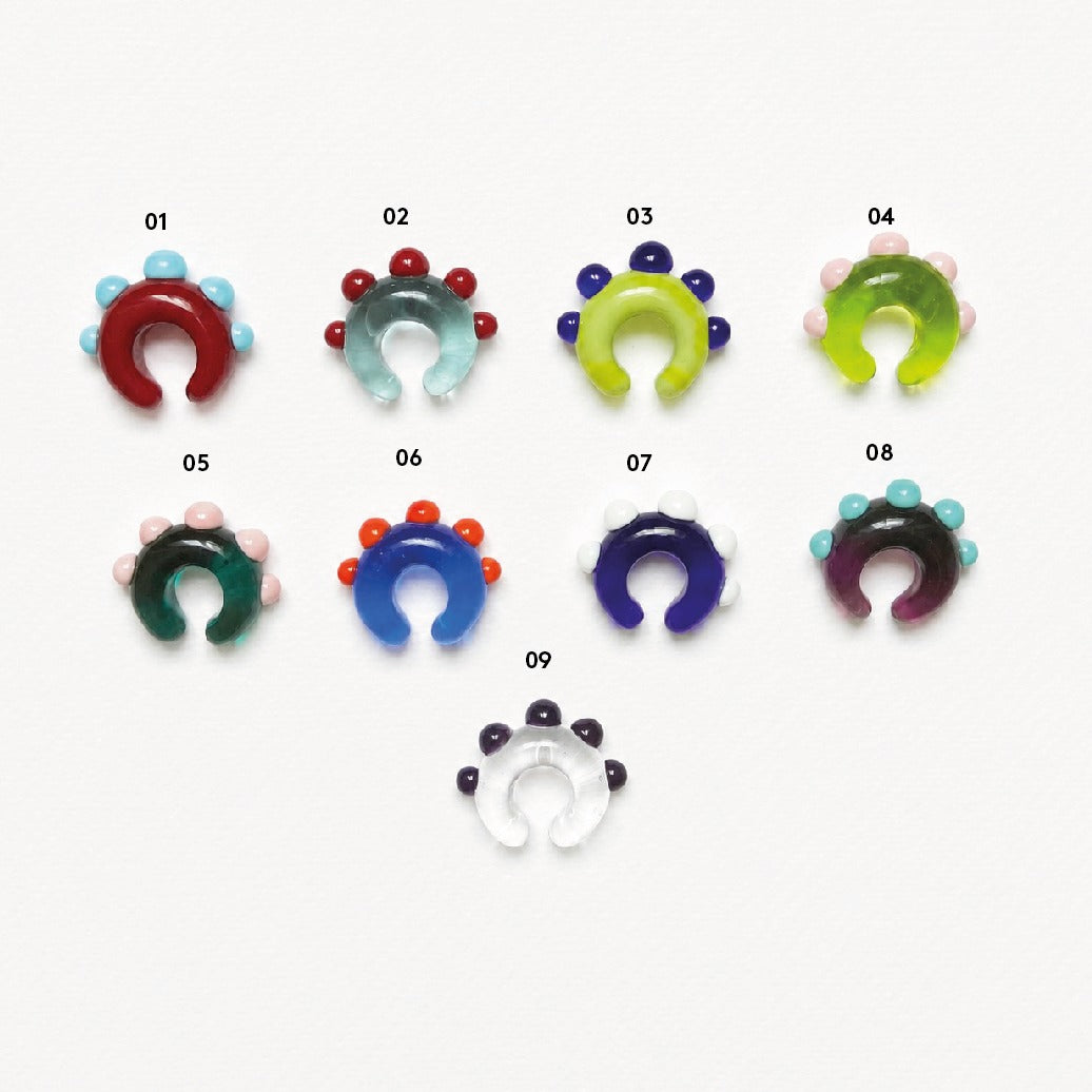 MAXI Earcuffs Babol vetro di Murano