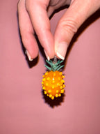 WOW ANANAS GIALLA charm in vetro di Murano