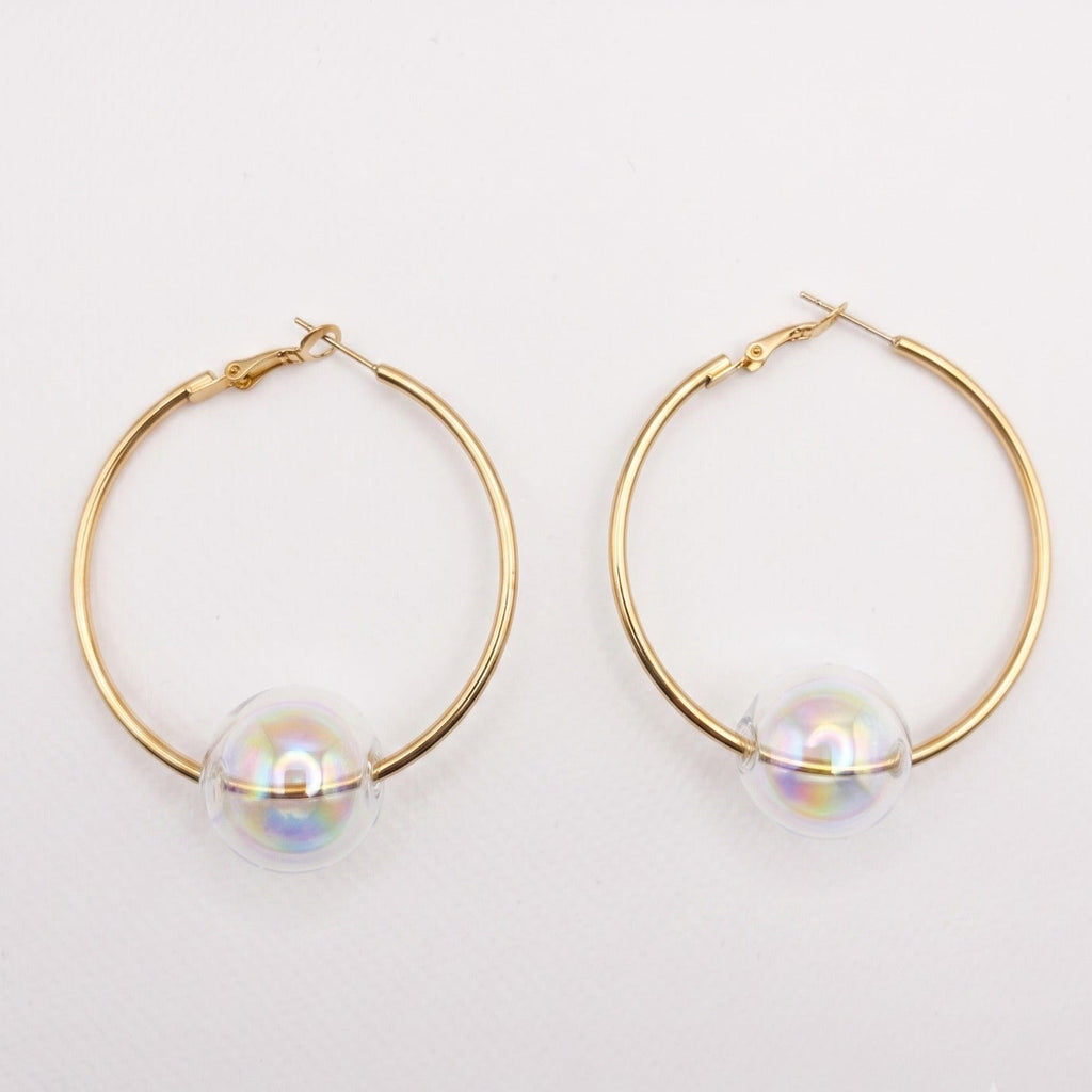 Aura Earrings Soap Bubble