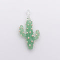 Wow Cactus charm in vetro di Murano
