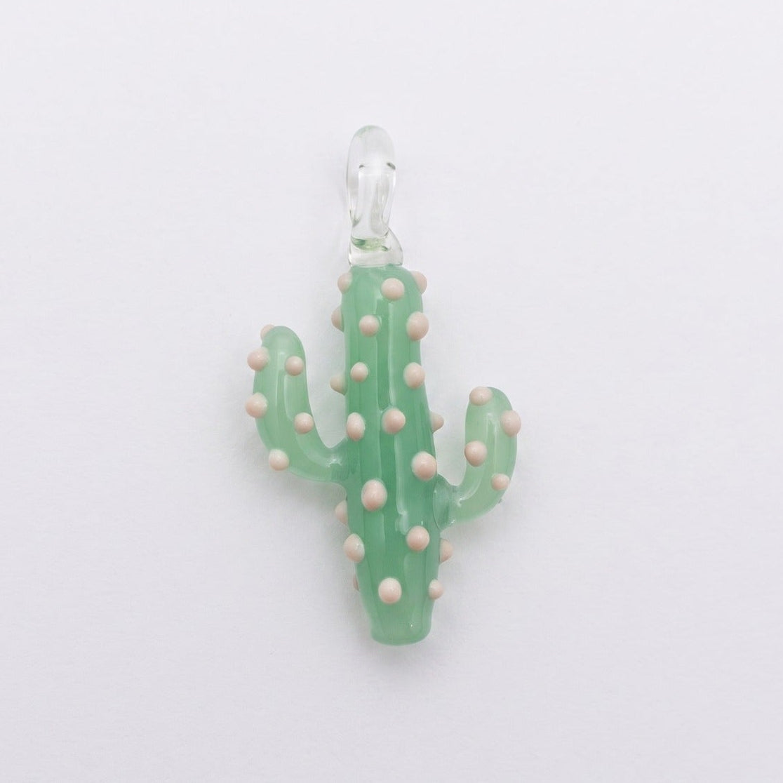 Wow Cactus charm in vetro di Murano