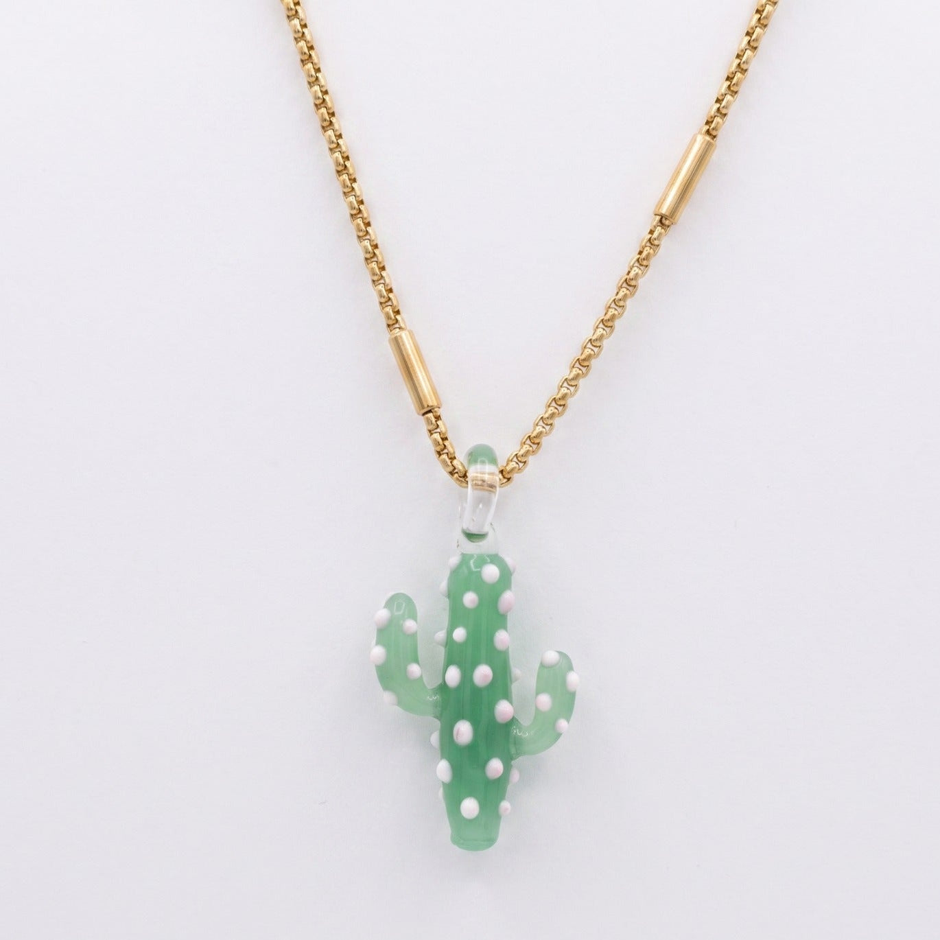 Wow Cactus charm in vetro di Murano