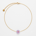 Collana Veneziana Fiore Candy in vetro di Murano