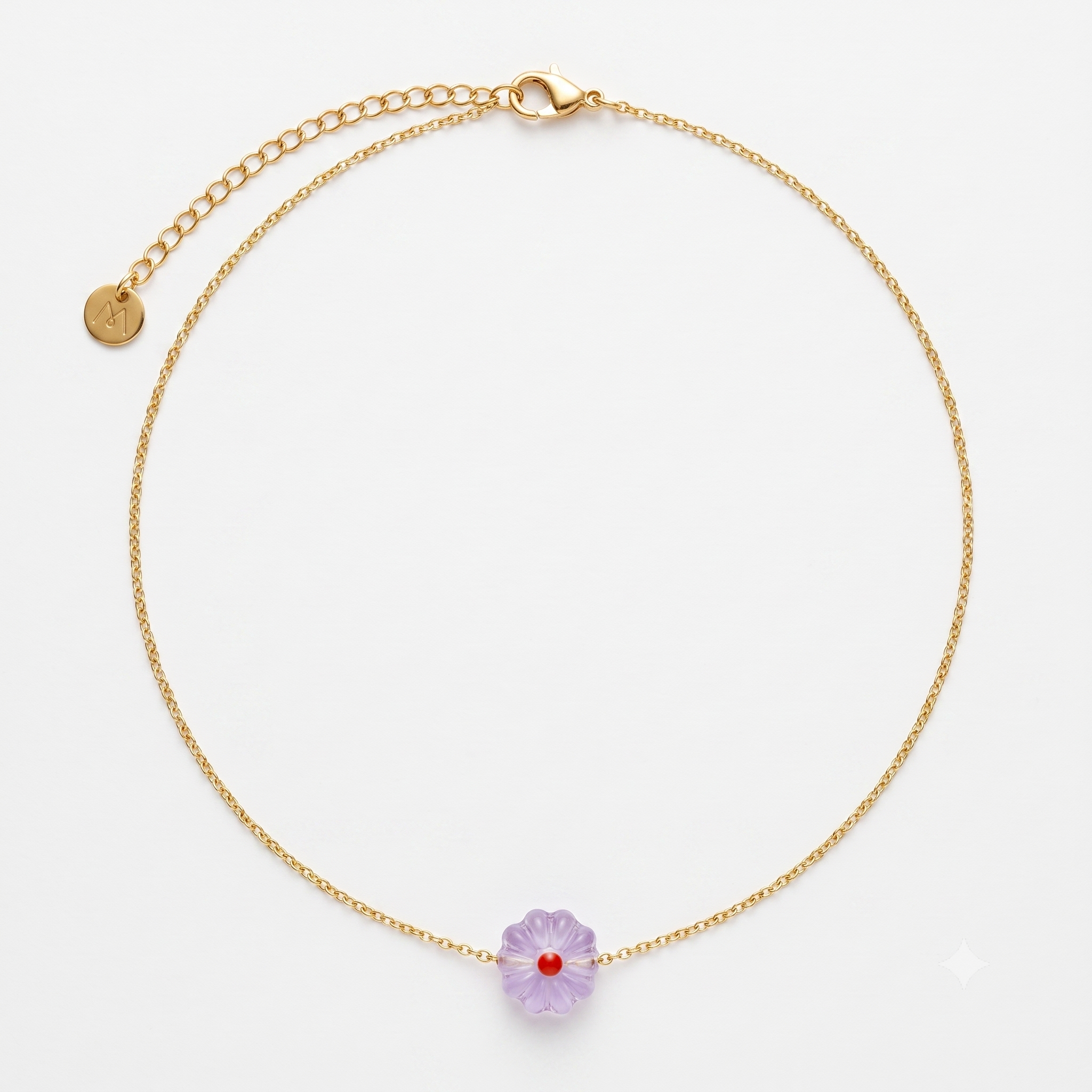 Collana Veneziana Fiore Candy in vetro di Murano