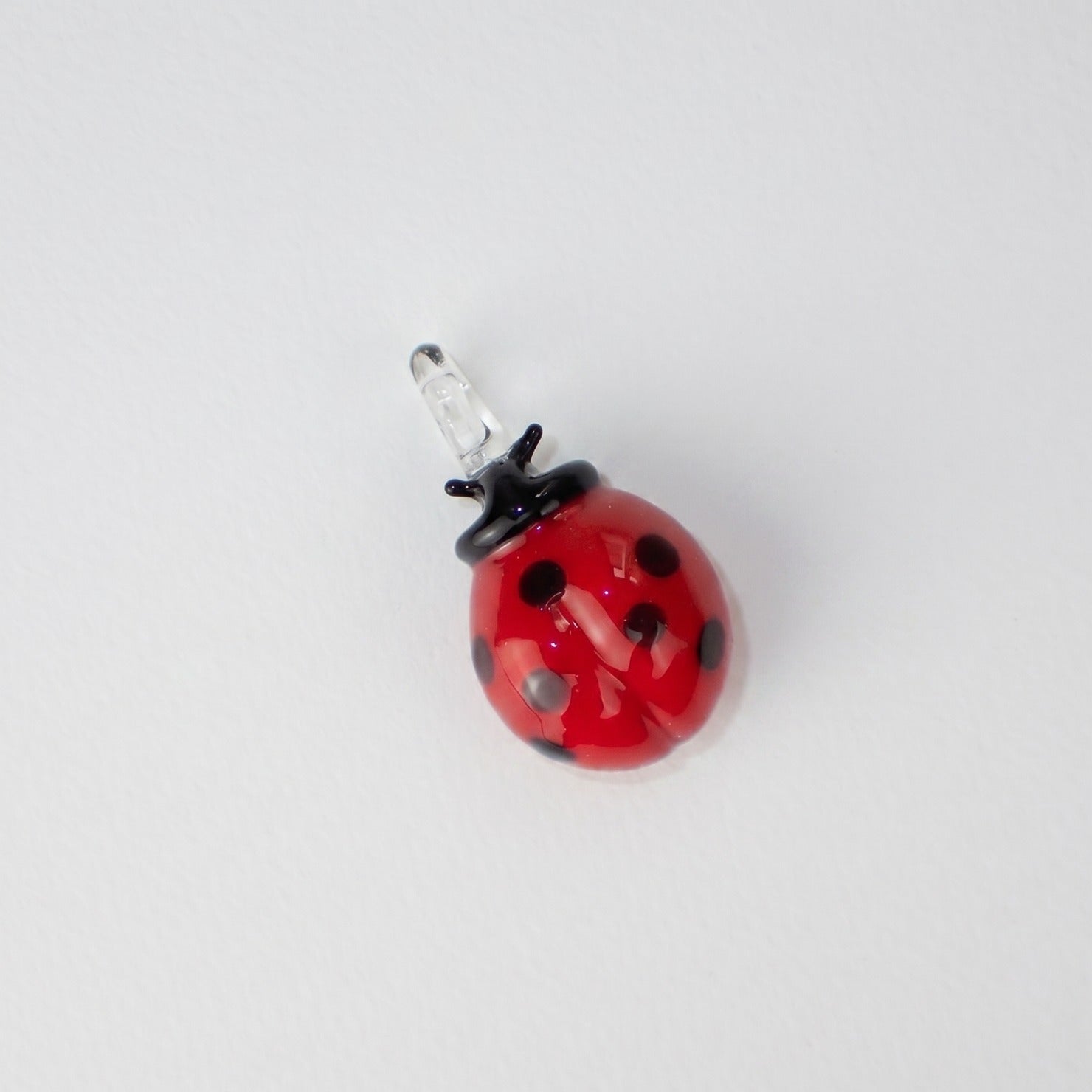 WOW Coccinella charm in vetro di Murano