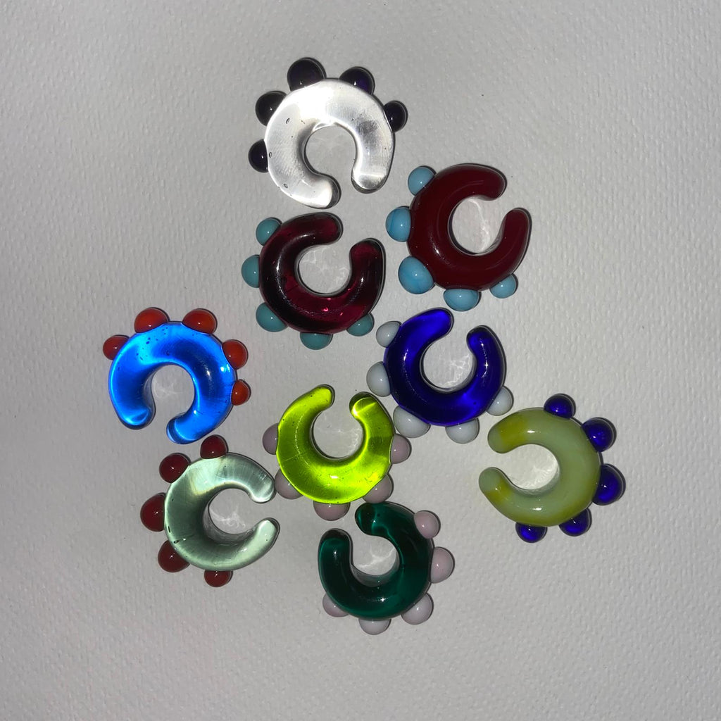 MAXI Earcuffs Babol vetro di Murano