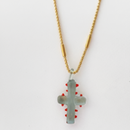 WOW Croce charm in vetro di Murano
