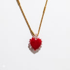 Wow Cuore charm in vetro di Murano