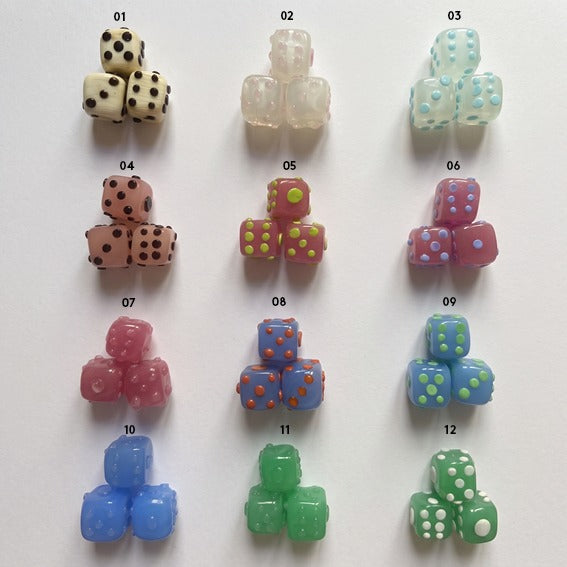 WOW DADO charm in vetro di Murano