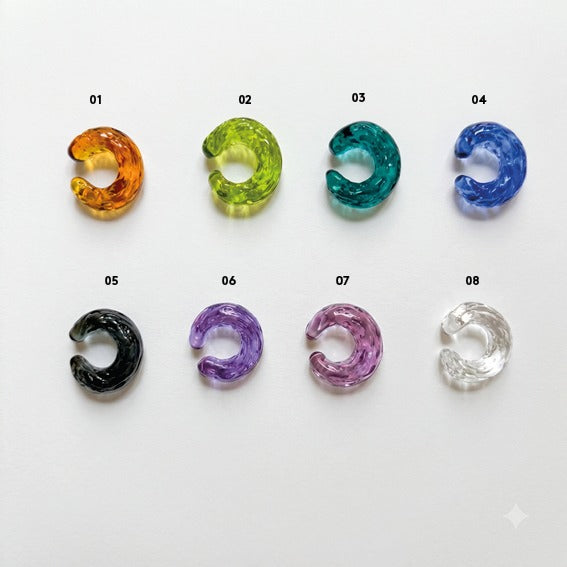 Earcuffs LIQUID vetro di Murano