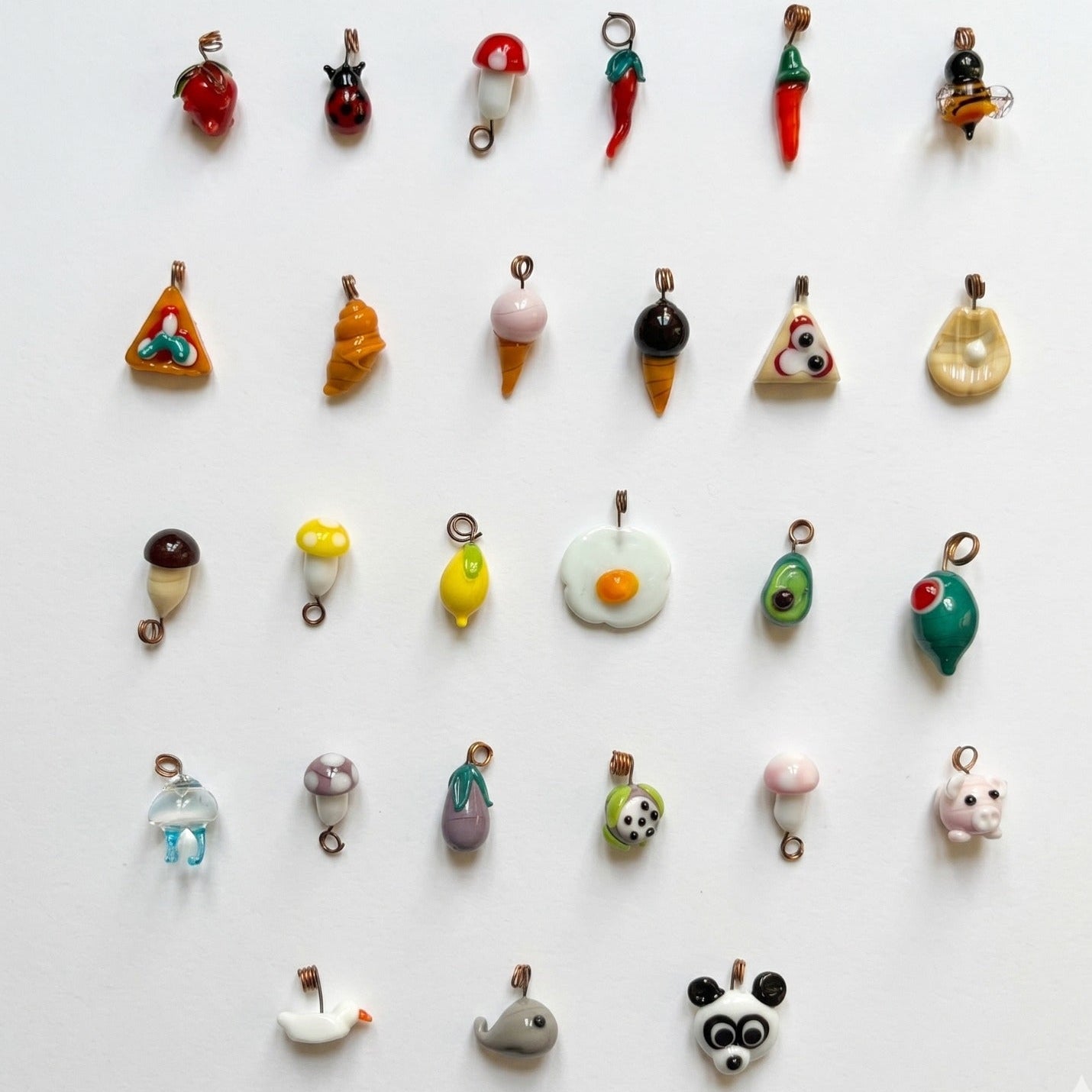Fruttini Charms in Vetro di Murano