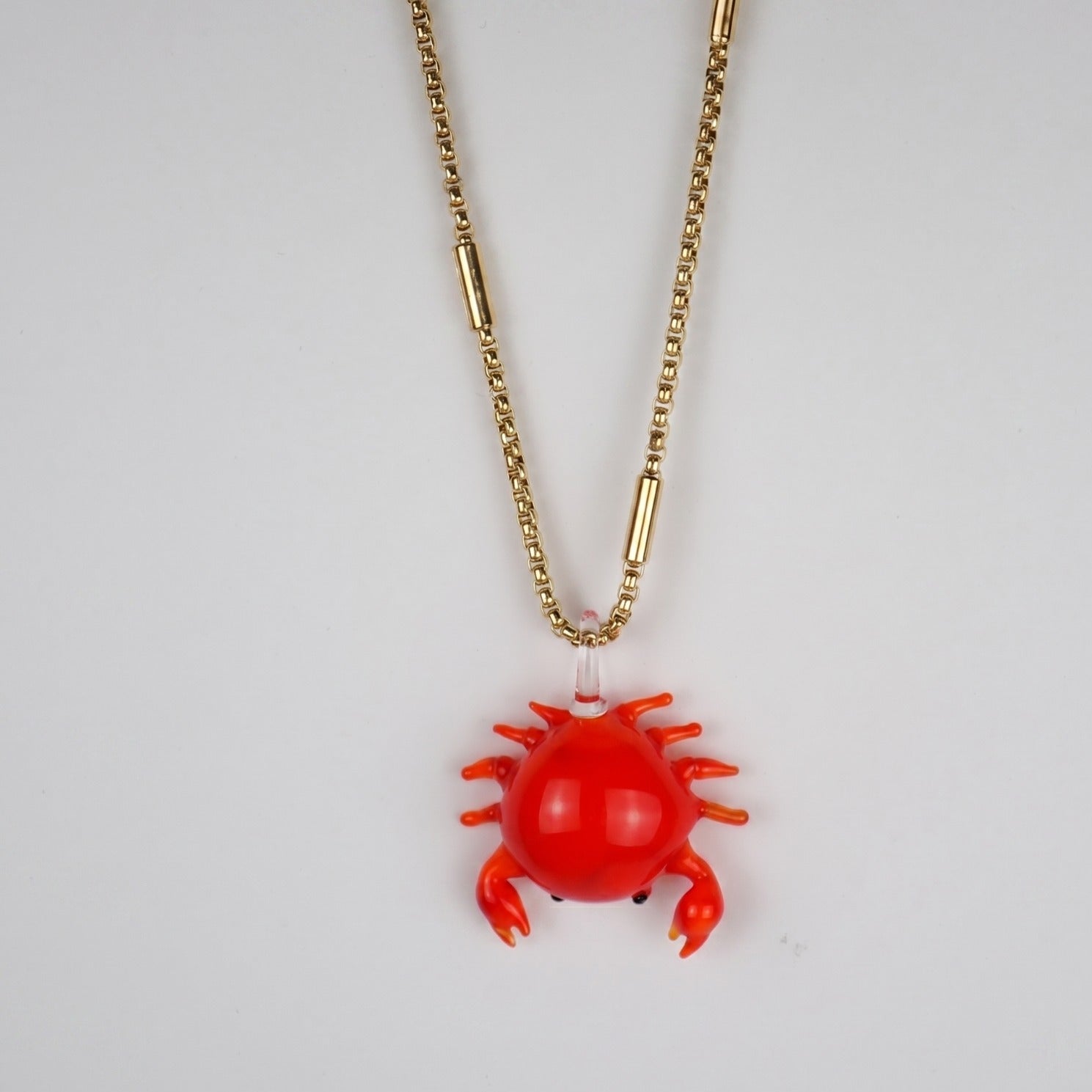 WOW Granchio charm in vetro di Murano