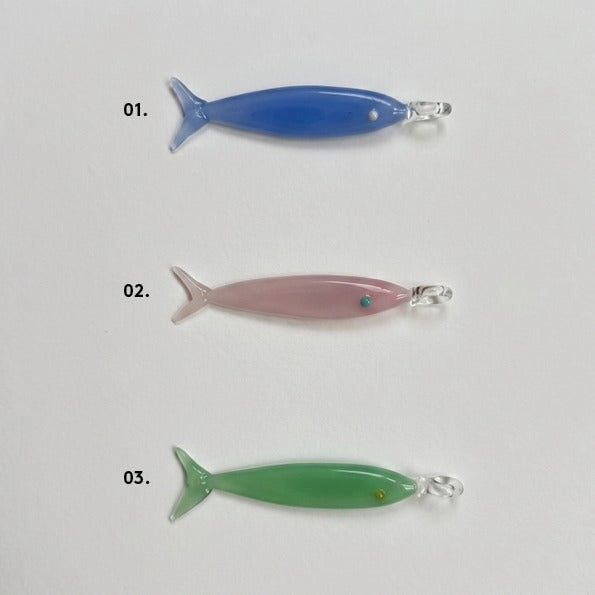WOW PESCE charm in vetro di Murano