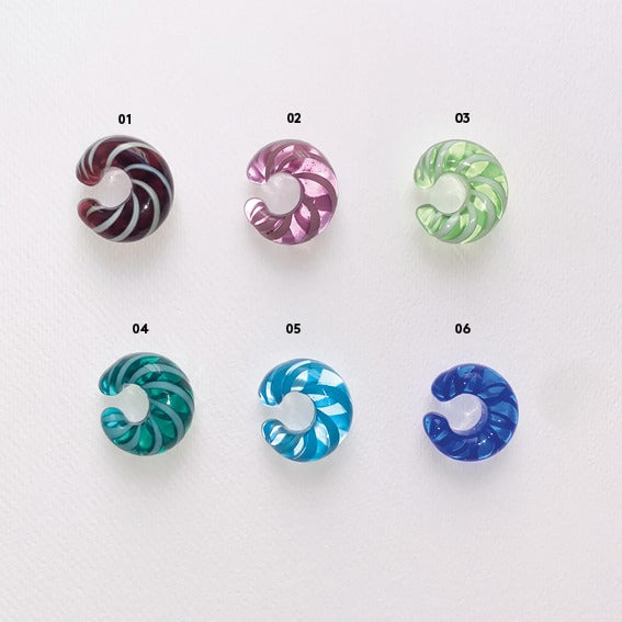 Earcuffs VERTIGO MAXI vetro di Murano
