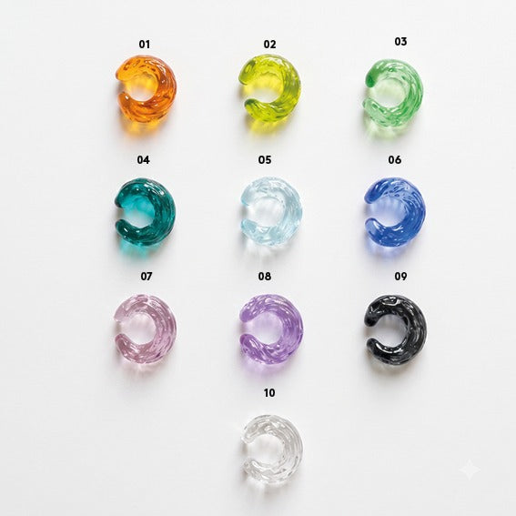 Earcuffs LIQUID vetro di Murano