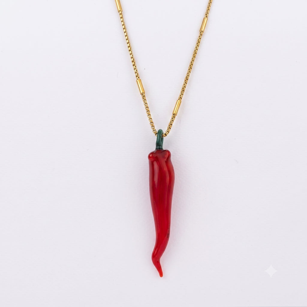 Wow Peperoncino BIG charm in vetro di Murano