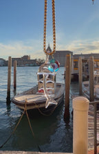 WOW Lisca di pesce charm in vetro di Murano