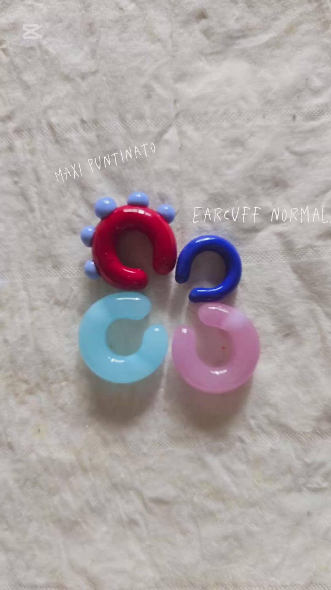 MAXI Earcuffs vetro di Murano