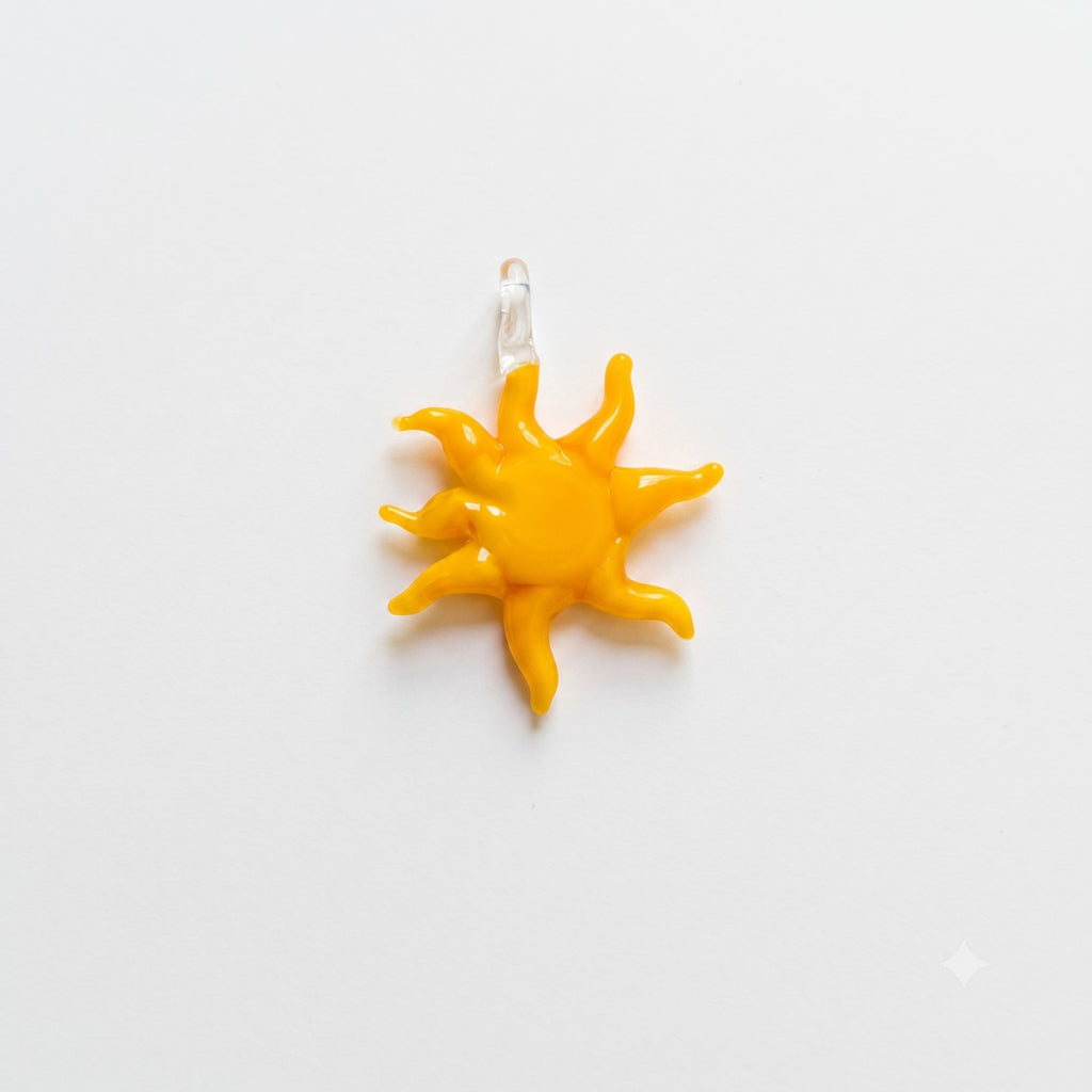 WOW Sole charm in vetro di Murano