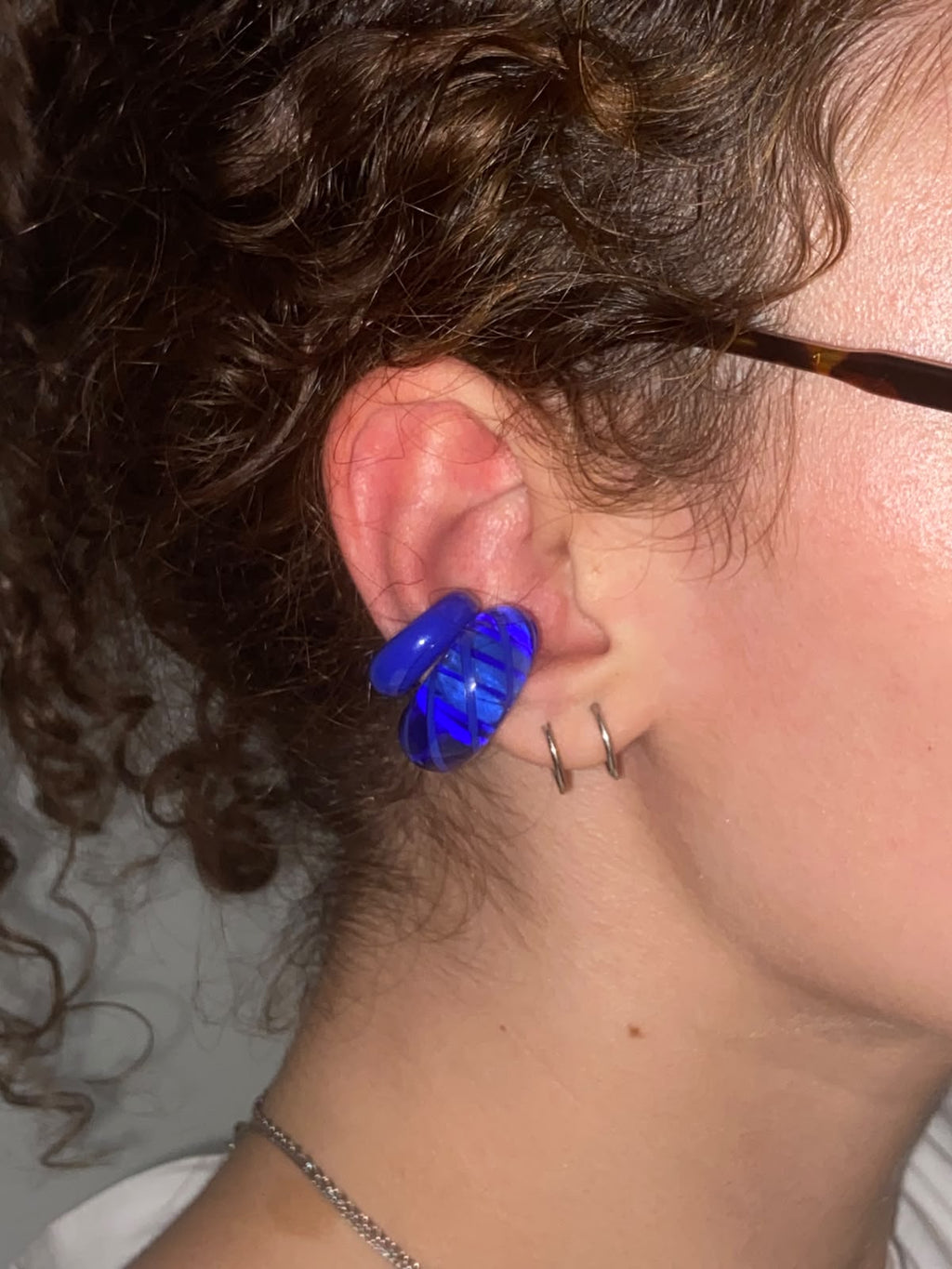 Earcuffs VERTIGO MAXI vetro di Murano