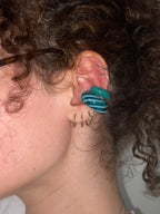 Earcuffs VERTIGO MAXI vetro di Murano